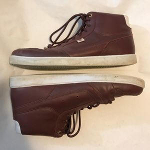 🎅🏻DC Skate Shoes Landau Maroon High Tops Mens 11